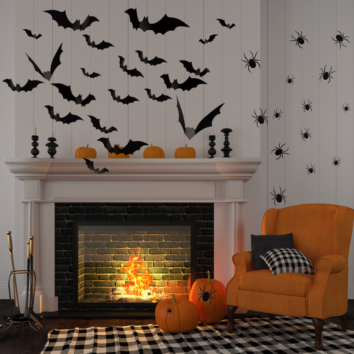 Bats and Spiders Wall Sticker